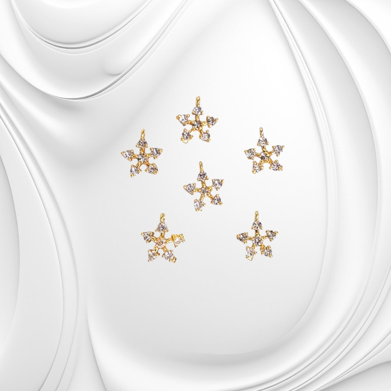 6 stone pendant white