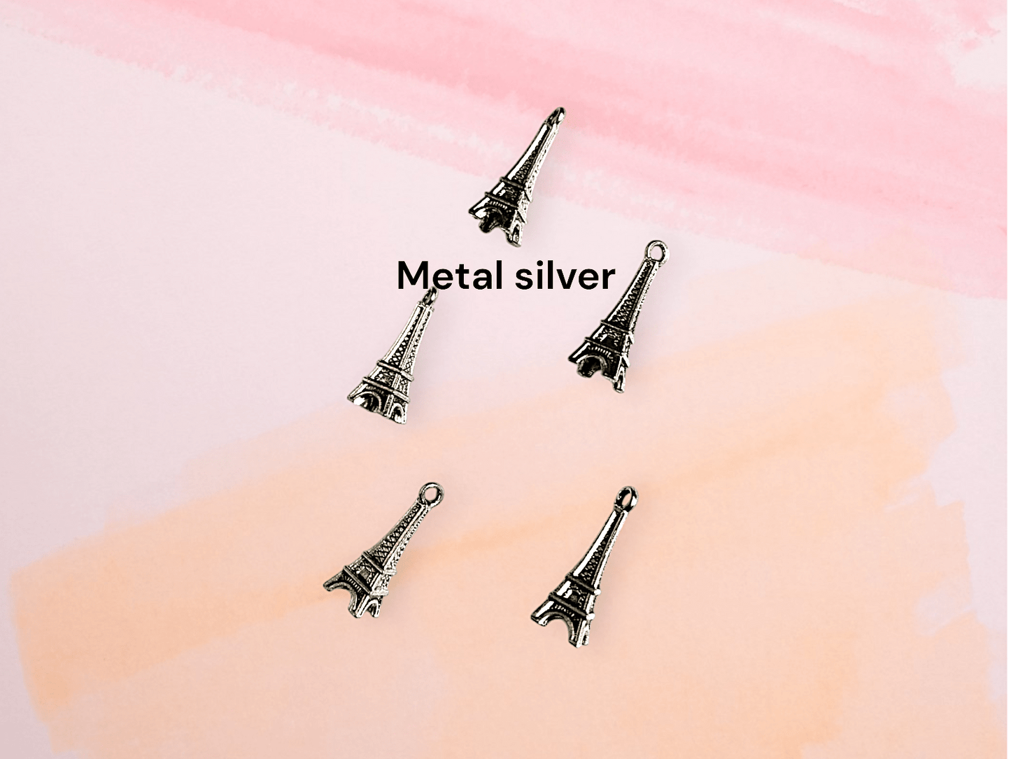 Metal tower charm