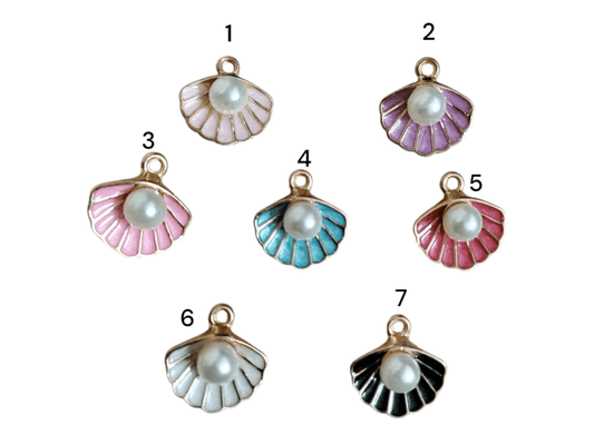 Shell charms( gold colour)